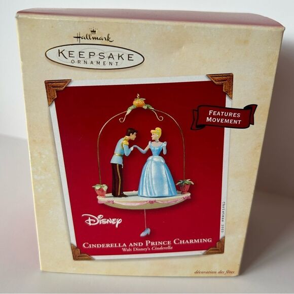 Hallmark Other - Hallmark vintage 2003 Cinderella and Prince Charming Disney ornament New